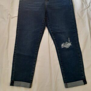 Levi's Signature Jeans Ripped & Cuffed Boyfriend Jeans